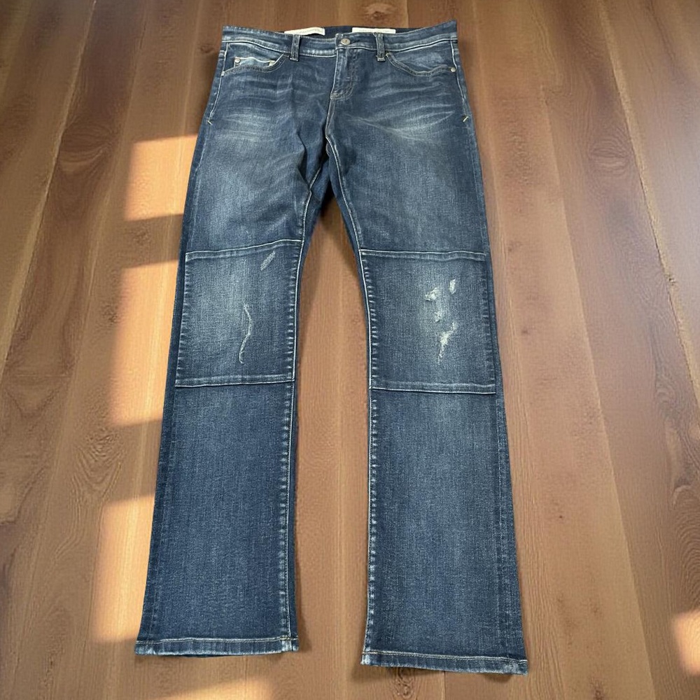 Anthropologie Pilcro And The Letterpress Parallel blue jeans size 10 medium wash - Picture 3 of 16
